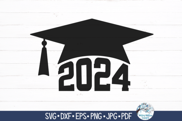 Embroidering Success with 2024 Graduation Cap SVG