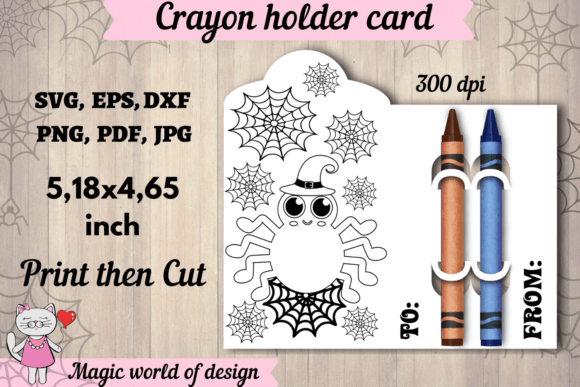 Halloween Spider Coloring Card SVG: A Spooky Delight