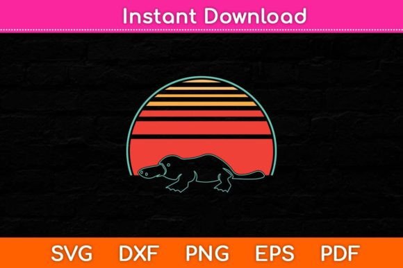 Platypus Vintage Retro Svg Cut File Review