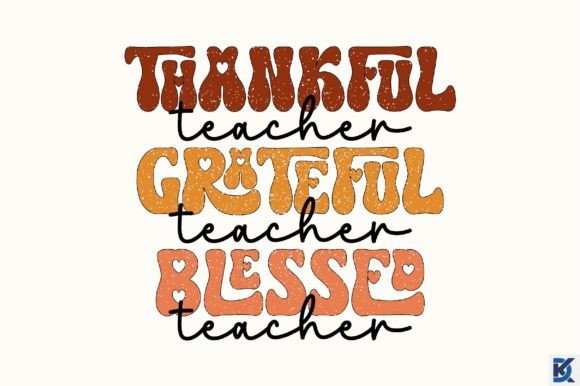 Retro Thankful Teacher: A Versatile Embroidery Design