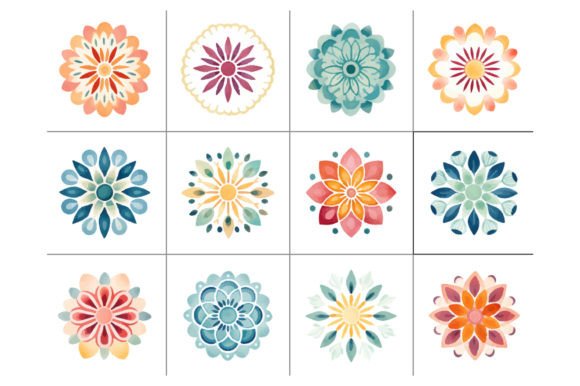 Retro Vintage Colorful Mandala SVG PNG Review