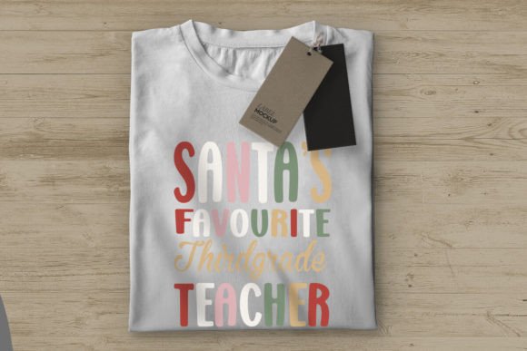 Teacher Christmas PNG, Santa 3rd Grade Review