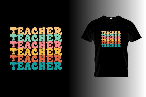 Teacher Groovy, Retro T-shirt Design Review